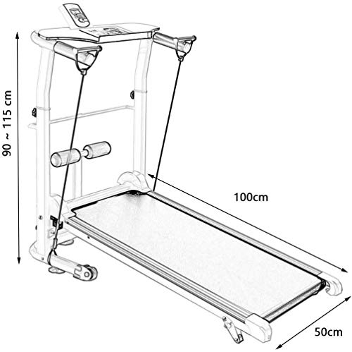 Caminadora mecánica pequeña plegable para fitness miniatura 7