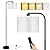BoostArea Dimmable Floor Lamp for Living Room,Arc Sofa Lamps with Remote Control,Stepless Dimmable & Colors Temperature,2700k-6500k,67 in,Tall Modern Standing Lamp for Bedroom Study Room Office,White