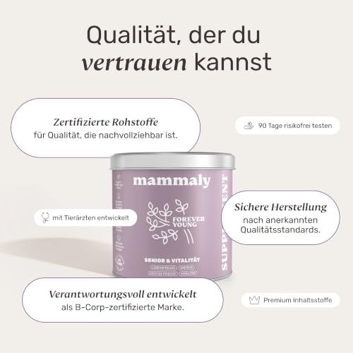 mammaly Forever Young® Senior-Komplex mit Kollagen & Kurkuma (bis 60 Tage) – Ansicht 6