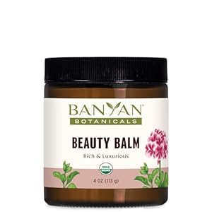 Banyan Botanicals Beauty Balm – USDA Certified Organic, 4 oz – Shatavari & Rose Geranium to Moisturize & Soften Skin