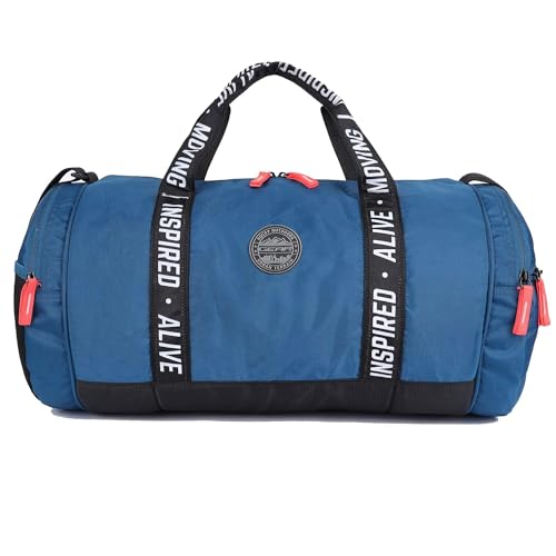 Gear-Polyester-Inspired-Alive-Moving-33L-Large-Water-Resistant-Travel-Duffle-BagGym-BagSports-Duffle-For-MensWomens-Blue-26-Cm