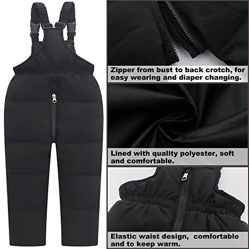 Image of Kids 2-Piece Snowsuit Toddler Baby Boys Girls Winter Wear Ski Jacket & Snow Bib Pants Ski Suit, 1-6 Years