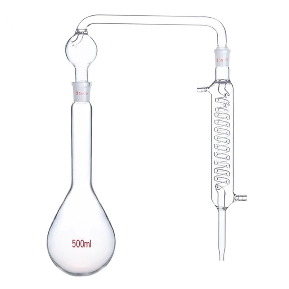 Instrumentos y Equipos de Laboratorio Aparato de destilación de 500 ml Cristalería de laboratorio Unidad de destilación