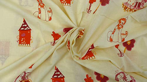 Tissu de coton de 3 mètres pour coudre des rideaux et coussins d'enfants