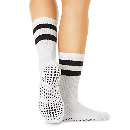 La Active Non Slip Yoga Grip Socks - Anti Skid Barre Ballet Pilates Socks, Anti Skid Socks With Mid Calf Design For Women #TOP3