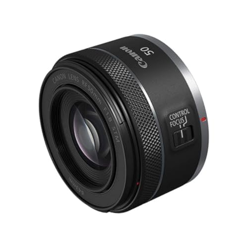 Canon RF50mm F1.8 STM Lens, Fixed Focal Length Prime Lens, Compatible with EOS R Series Mirrorless Cameras, Black
