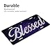 UEQIKI Galaxy Blessed Front License Plate for Women Car Vanity Plates Decorative Aluminum Metal Cute Novelty License Plate Cover for Men 6x12 Inch (4 Holes)