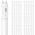JESLED 30 Pack 4FT T8 LED Bulbs,18W 2400LM 4000K Led Tube Light,Hybrid Type A+B T10 T12 Fluorescent Bulbs Replacement,Single or Double End Powered,Plug and Play or Ballast Bypass,ETL (4000K, 30 Pack)