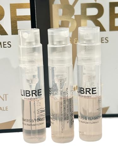 Yves Saint Laurent YSL Libre FLOWERS & FLAMES EDP Sample Women Perfume 1.2 ml / 0.04 oz - set of 3 - Image 5