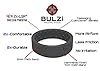 BULZi Wedding Bands, Massaging Comfort Fit Premium Silicone Ring with Airflow, Men’s and Women’s Rings, Breathable Flexible Work Safety Design (Black 8mm, Size 9) #2