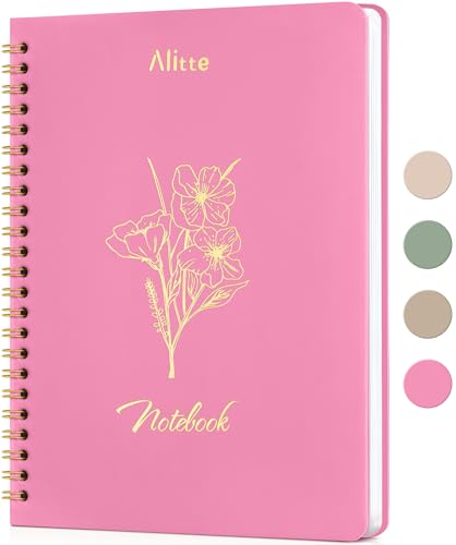 Cahier à spirale rose Alitte 20,3x15,2 cm bureau et maison