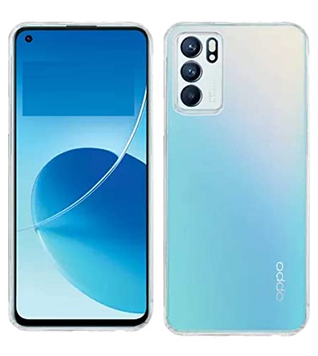 Image of COVERBLACK Transparent Rubber Back Cover for Oppo CPH2373 /K10 - Transparent