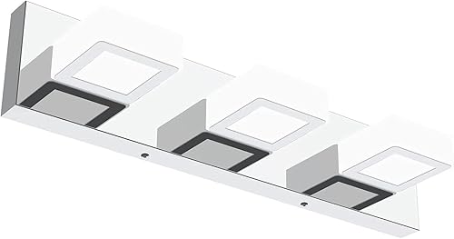 Miniatura 16 de Ralbay Lámpara de Tocador de 4 Luces de Níquel Cepillado para Baño Lámpara de Baño Moderna de LED en Metal y Acrílico cepillado níquel,Negro-5