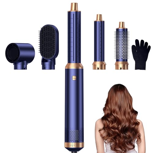Asciugacapelli 5 in 1,Hair Styler Capelli ad Aria,1000w Phon Capelli,Spazzola Asciugacapelli Per Dare Volume Ai Capelli, Lisciare, Arricciare, Ioni Air Curler Brush,Strumenti per Capelli