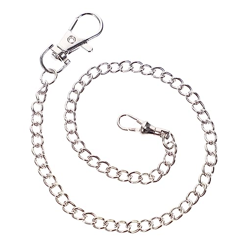 Ipetboom Metal Chain Pocket Watch Chain Decor for Clothing Jeans Accessories Stylish Lobster Clasp Attachment for Fashion Gifting