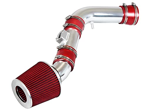 Rtunes Racing Cold Air Intake Kit + Filter Combo RED Compatible For 07-12 Chevrolet Colorado/GMC Canyon/Hummer H3/H3T 3.7L I5