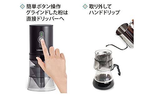 Amazon.co.jp: LAMASTER LAMSTER Hand Drip Coffee Grinder (Black