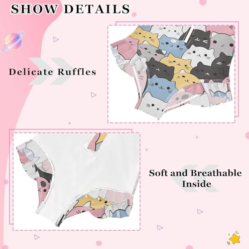 Girls One Piece Swimsuits Long Sleeve Swimsuit Zipper Bathing Suits Cats Cute Animal4