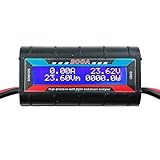 LoveDeal 200A High Precision RC Watt Meter Power Analyzer Voltage Amp Meter, Wattmeter Tester Amp Meter Monitor with Real-time Reading Backlight Digital LCD Screen for Battery, Solar, Wind Power