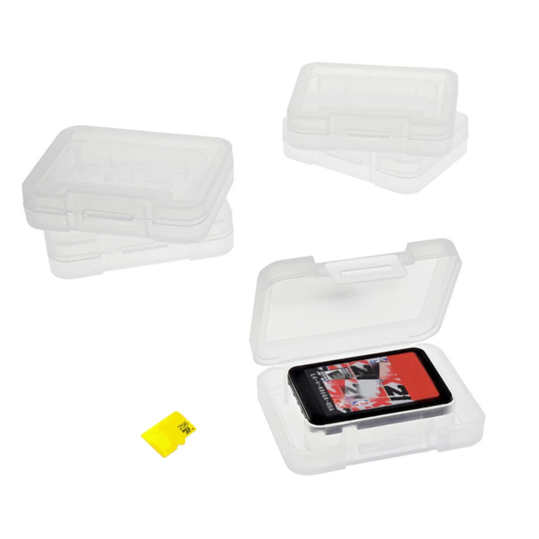 10PCS Switch Lite OLED Game Cards Case, Single Game Dedicated TF Card Carrying Box, Mini Clear Storage Holder