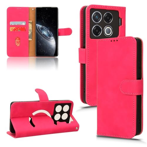 Infinix GT 20 Pro 4G�Ή��E�H���b�g�P�[�X�A�J�[�h�z���_�[�t���P�[�X�A�t���b�v�P�[�X�APU���U�[�d�b�E�H���b�g�P�[�X�A���X�g�X�g���b�v�t���A�ϏՌ��ی�J�o�[(Rose red)