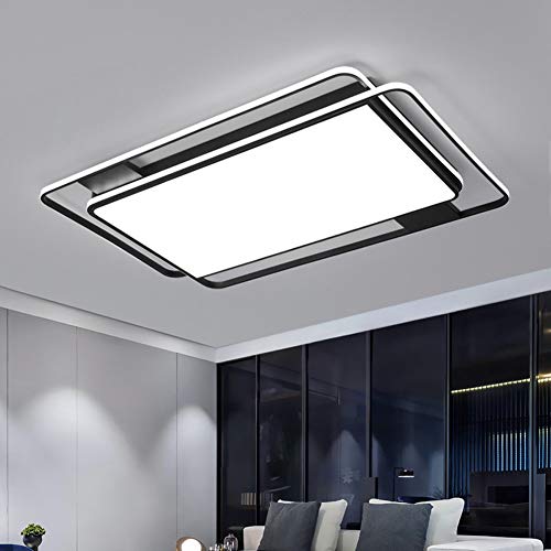 GQNLY 98W LED Ceiling Light Dimmable Energy Saving Simple Modern Ceiling Lamp for Living Room Bedroom Dining Room Study Room Kids Room,90 * 60cm,tricolor