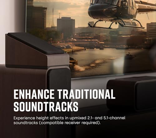 Image of Polk Signature Elite ES90 Height Module Speaker (Pair) for Immersive Overhead Sound, Terylene Dome Tweeter, Mica-Fortified Polypropylene Midrange Woofer, Dolby Atmos, DTS:X, & IMAX Enhanced, Black