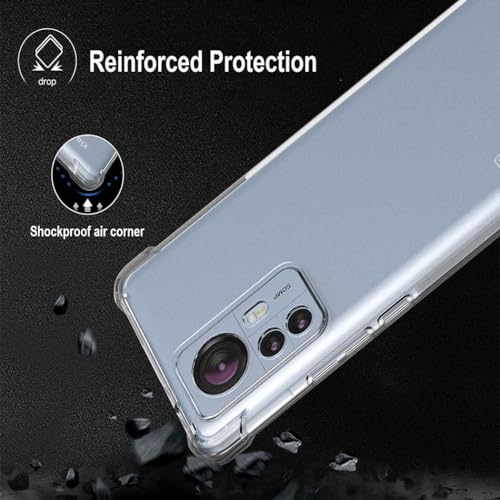 Xiaomi 12 Lite 5G Case Shock-Absorbent Transparent Slim Clear Gel Bumper Case Cover For (Xiaomi 12 Lite 5G) - Image 2