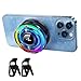 Magnetischer Handy-K&uuml;hler f&uuml;r Gaming, Handy-iPhone-Ventilator f&uuml;r hei&szlig;es Wetter, tragbarer RGB-Handyh&uuml;lle, Ventilador para Telefono iPad, halten Sie das Telefon k&uuml;hl, f&uuml;r iPhone/Android-Serie