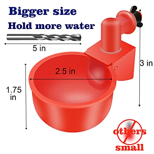 36 Pcs Automatic Chicken Waterer Cups And 1/2" Pvc Tee Fittings Chicken Waterer Kit,Chicken Waterer Nipples Chicken Watering System,Poultry Waterer,Chicken Water Feeder Chicken Water Cup #TOP6