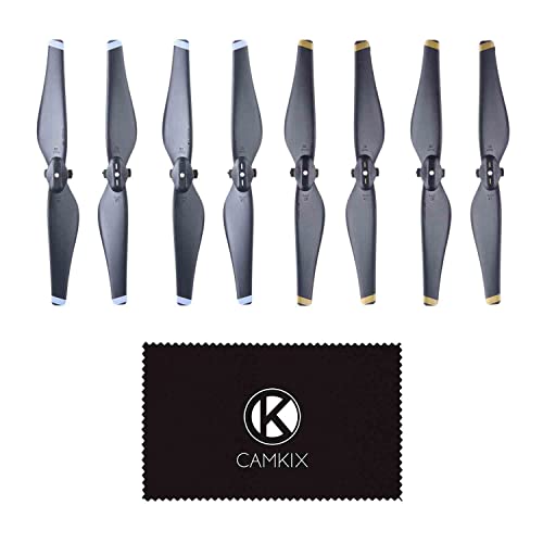 CamKix Replacement Propellers Compatible with DJI Mavic Air - 4 or 8 Blades (Black) (2 Sets of 8 Blades)