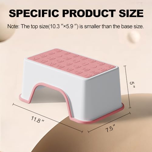 Image of 5 Inch Height Step Stool, 11.8 inch L x 7.5 inch W Toddler Step Stool