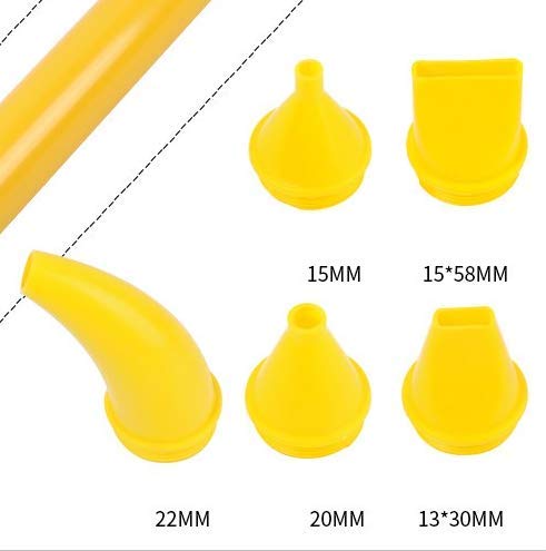 AIITLLYNA Voegenpistool voor mortel, multifunctioneel ABS roestvrij staal Caulking Lime Gun Cement Pomp, cementvulling Gereedschap met 5 sproeiers - Afbeelding 4