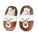 Holibanna Pantoufles de noël en Peluche Non-Slip Hiver Chaud Animal Pantoufle Renne Rudolph Vacances Chaussures d'intérieur Cadeau de noël pour Enfants Anniversaire Enfants Nouvel an (Taille 15/16)