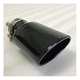 Photo Gallery scarico tubo marmitta marmitta modificata per auto tubo di scappamento universale gola di coda nera ovale in acciaio inossidabile diametro grande taglia grande 115(57-105mm) Photo Gallery scarico tubo marmitta marmitta modificata per auto tubo di scappamento universale gola di coda nera ovale in acciaio inossidabile diametro grande taglia grande 115(57-105mm)