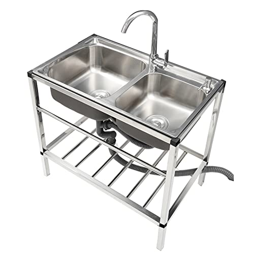 Évier de cuisine extérieur en inox 304 pour vos repas d'été et barbecues dans le jardin