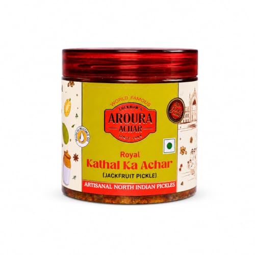 Image of LUCKNOW'S AROURA ACHAR SINCE 1944 Royal Kathal Ka Achar 400g for Home Use Home Made With Love No Artificial Colors