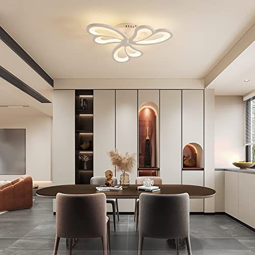 Naroume NRM-LIGHT 01-3-DIM Modern Ceiling Light Fixtures,33W Creative Butterfly Shape Led Ceiling Lamps,Dimmable Close To Ceiling Lighting Fixture,Acrylic Led Linear Ceiling Chandeliers thumb #2
