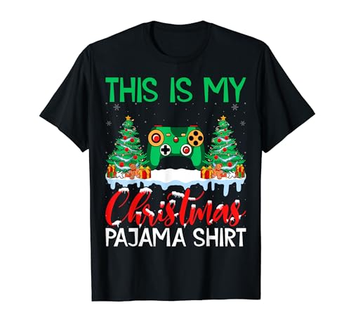 Gaming Xmas Pajama Shirt Gaming Gamer Game Christmas T-Shirt