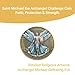 Saint Michael The Archangel Challenge Coin Detailed St. Michael Coin Gift for Catholic Men, Inspirational Religious Collectible, Archangel Michael Token for Protection and Strength