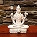 RK Collections 3.25in Lord Shiva Statue in Lotus Pose in Marble White Finish. Lord Shiv/Shiva Statues.