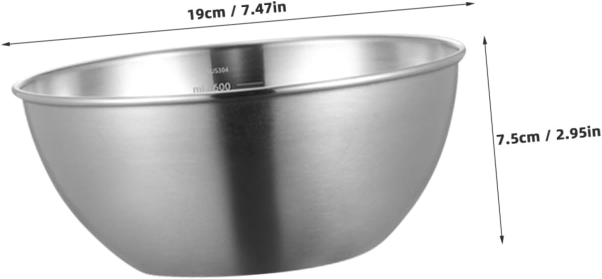 Stainless Steel Vegetable Washing Basin Mixing Bowl for Kitchen Prep Multipurpose Salad Mixing Basin Stackable Design for Home Use