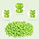 SUPRROW 100Pcs Mini Grüne Plastik Frosch, Mini Frösche Grüne Frosch-Figuren,Fairy Garden Miniatur Figuren für Aquarium Garten,Frosch Dekorationen für Party