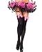 Leg Avenue Women's Opaque Thigh-High Stockings with Satin Bows