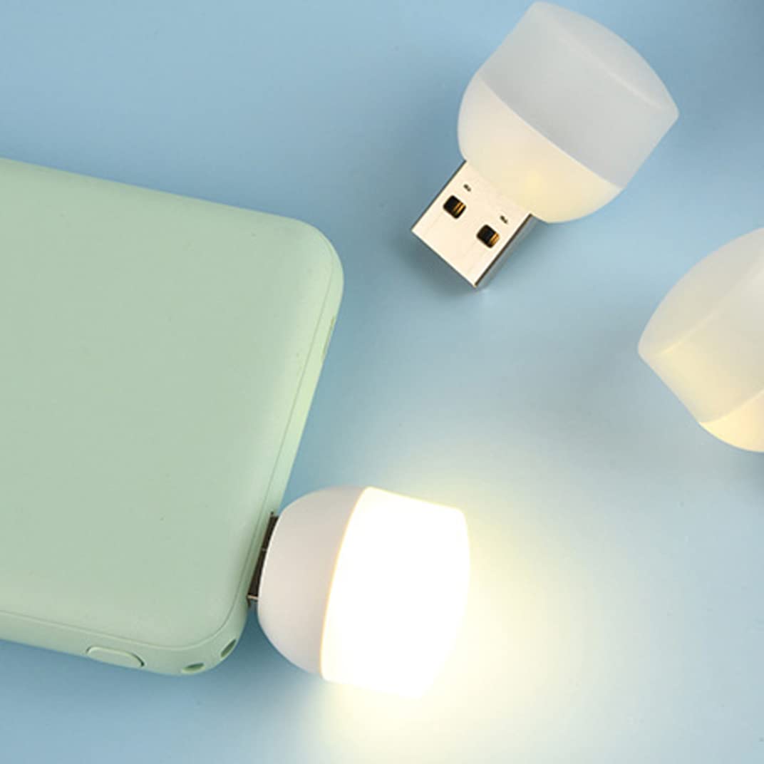 4 Luci USB LED Mini - Lampadine Portatili Per Auto, Casa, Scrivania - Bianco Caldo - Alimentazione 5V - Foto 12