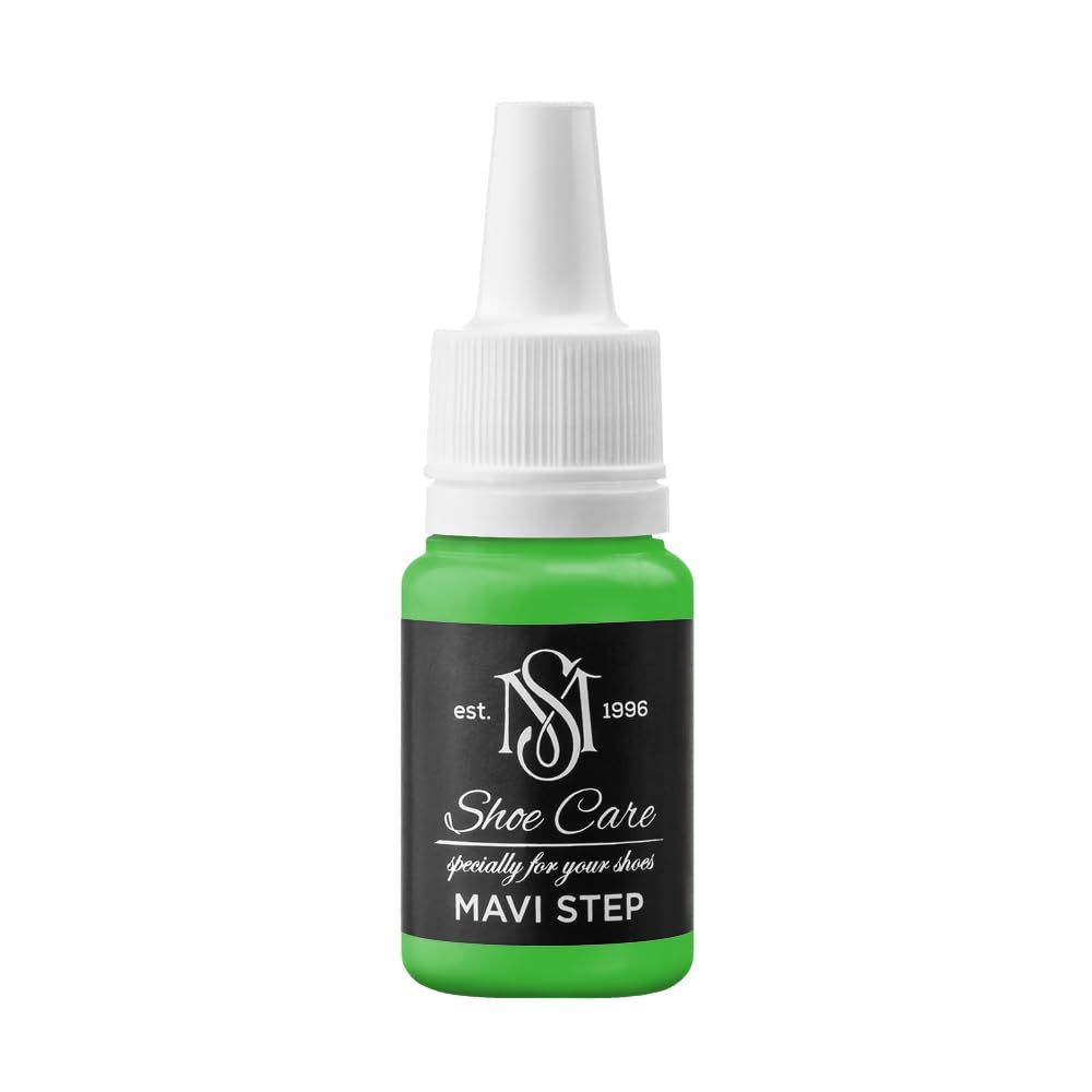 Peinture cuir vert forêt MAVI STEP pour rénovation chaussure et sac
