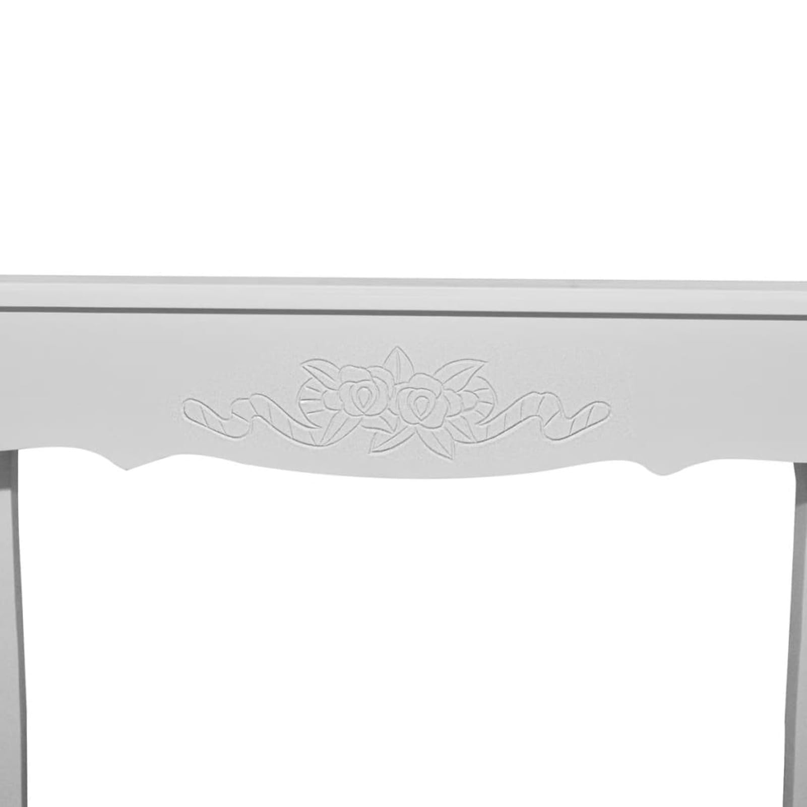 Homgoday Mesa Consola de tocador Blanco Mesas auxiliares de salón,Mesa Consola Recibidor Mueble de Entrada Estrecha Clásica