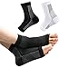 Produktbild feifanshop 2 Paar Sprunggelenkbandage, Knöchelbandage, Fußbandage für Herren und Damen, Plantar Fasciitis Socken, Kompressionssocken für Sport, Fussball, Fitness