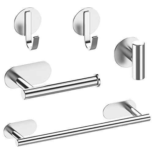 Toallero Barra Adhesivo Acero Pulido Marca HMOREY