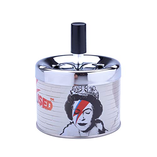 CHAMP - Bandalised - Cendrier Poussoir métal- License Brandalised Urban Pop Art Design - Inspired from Bangsy Graffitis